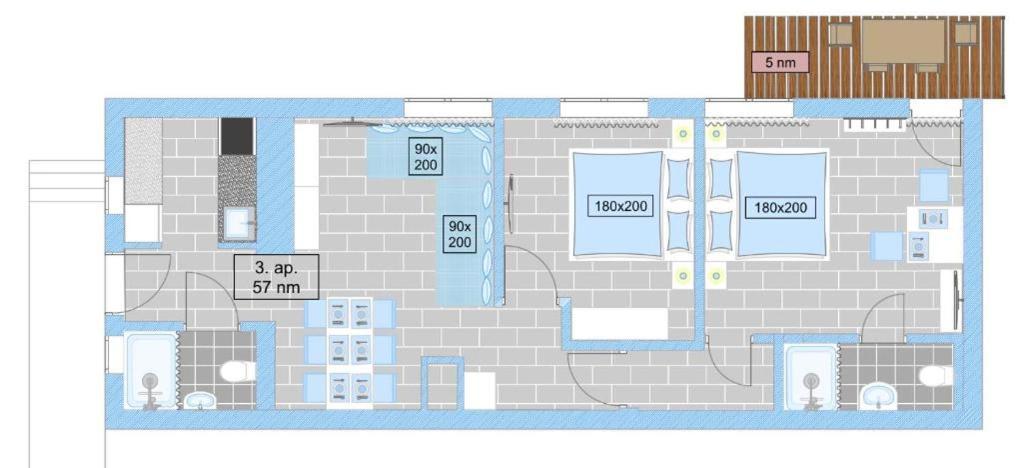 Topart Apartman I Балатонфенивес Екстериор снимка